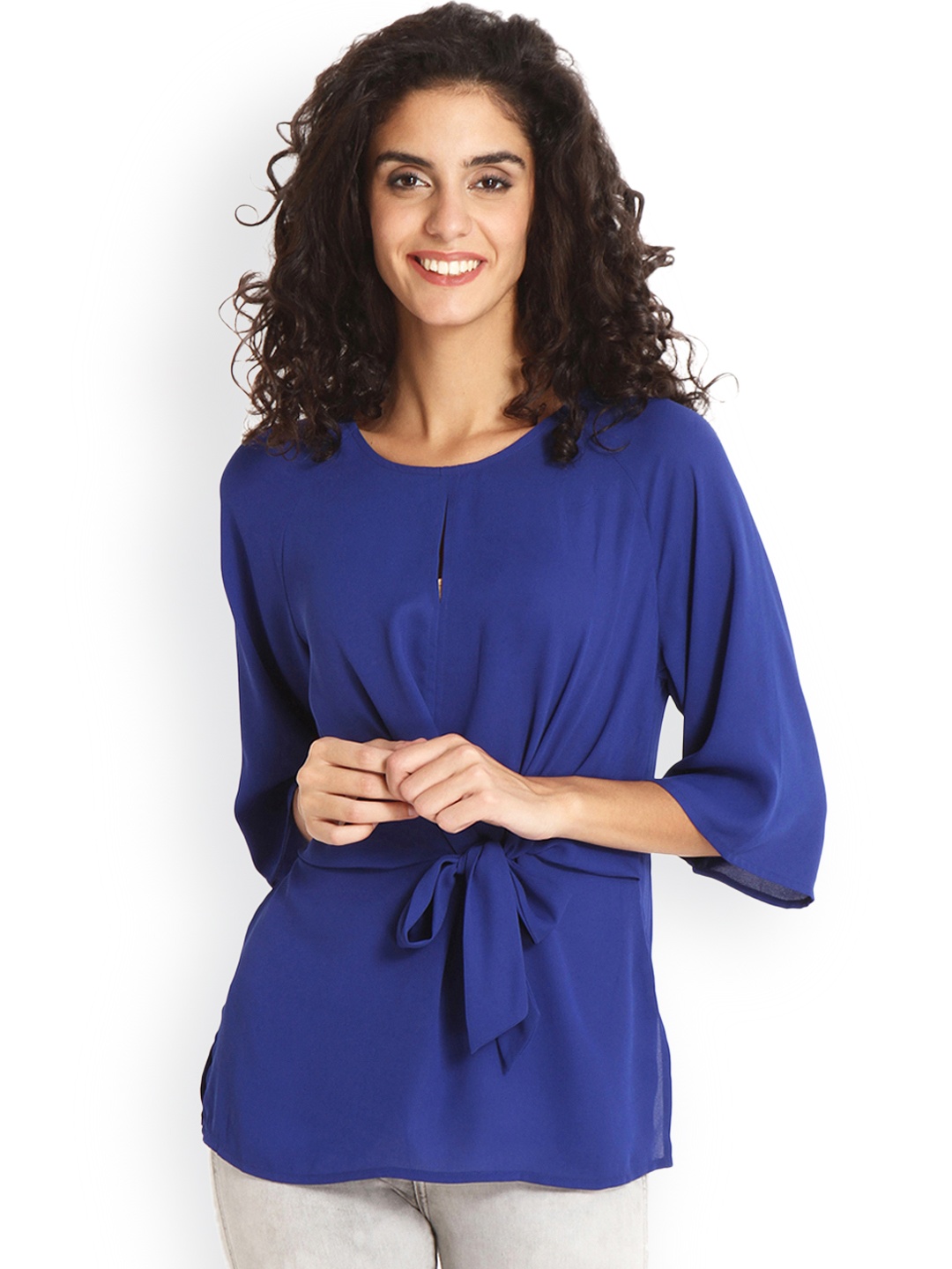 

Gipsy Women Blue Solid Top
