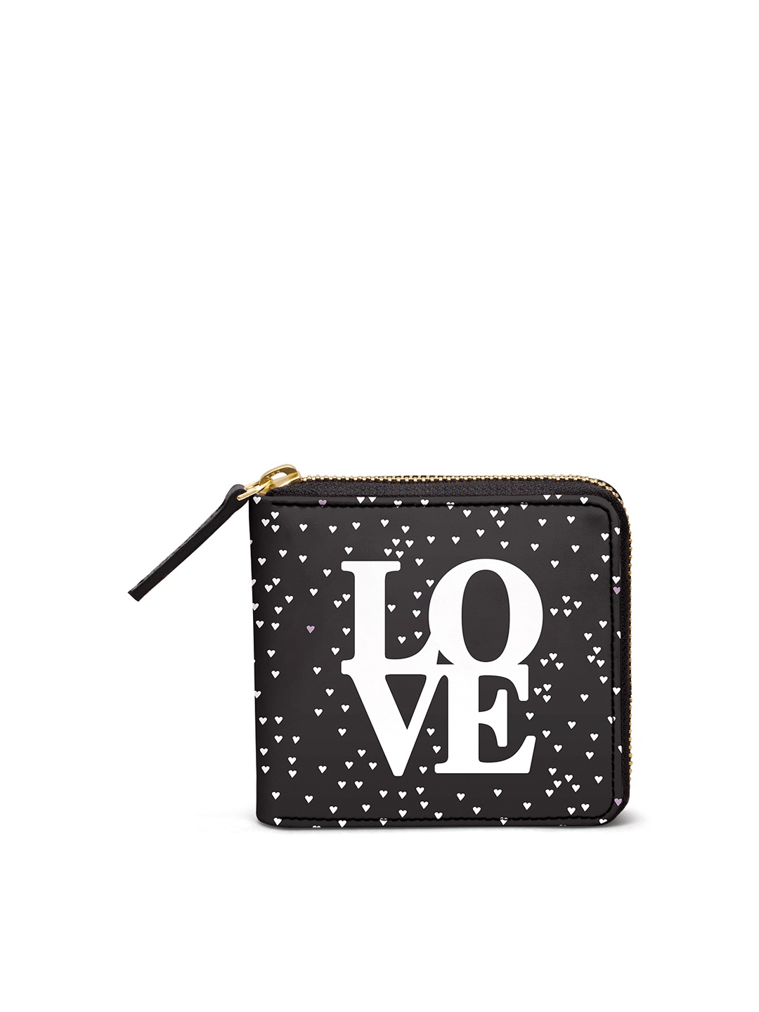

DailyObjects Women Black & White Printed Zip Around Wallet