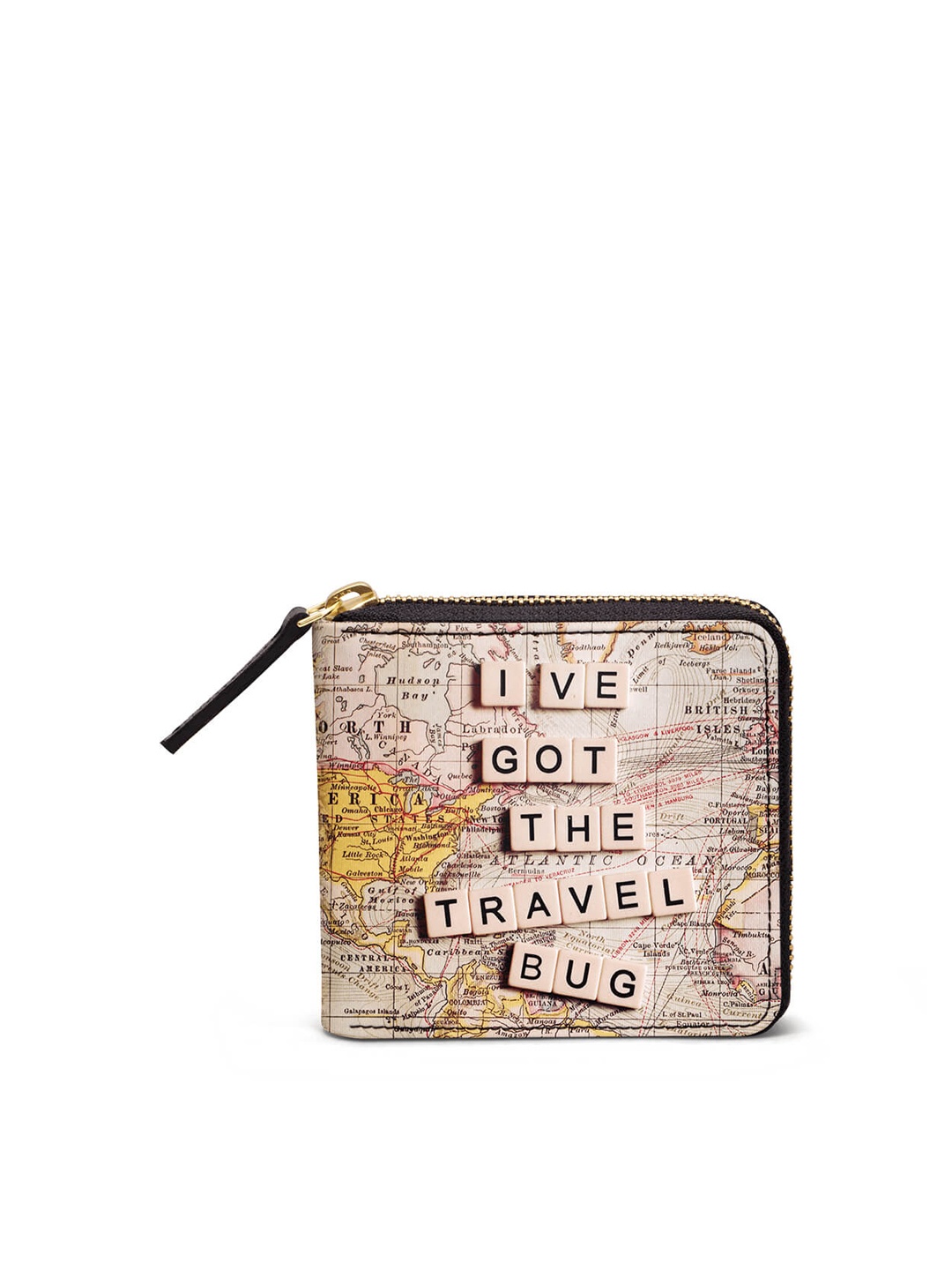 

DailyObjects Women Pink & Beige Printed Zip Around Wallet