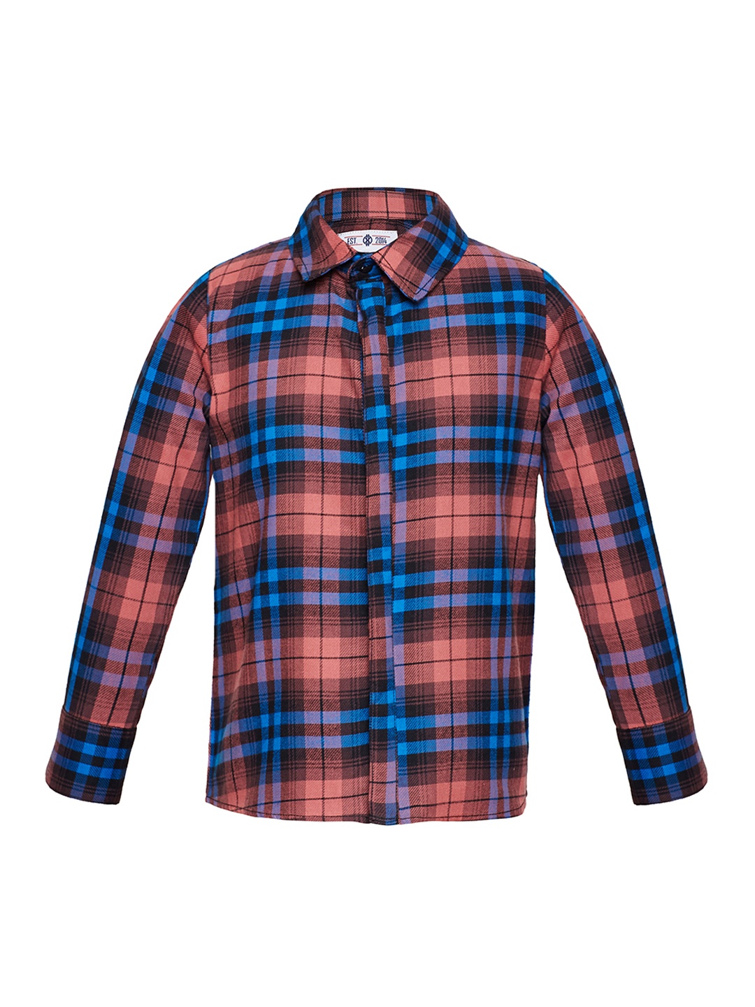 

Oxolloxo Boys Multicoloured Regular Fit Checked Casual Shirt, Multi