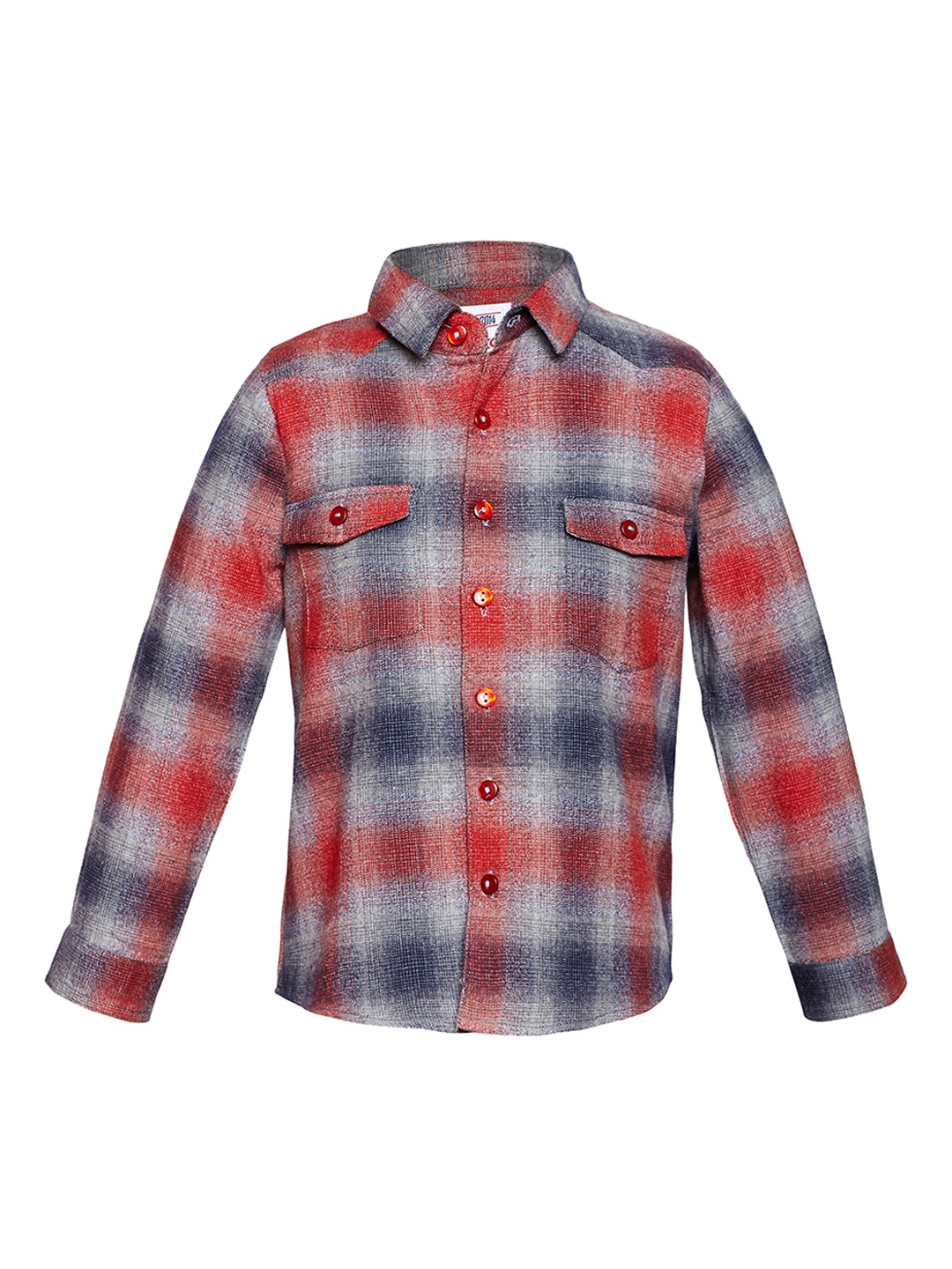 

Oxolloxo Boys Multicoloured Regular Fit Checked Casual Shirt, Multi