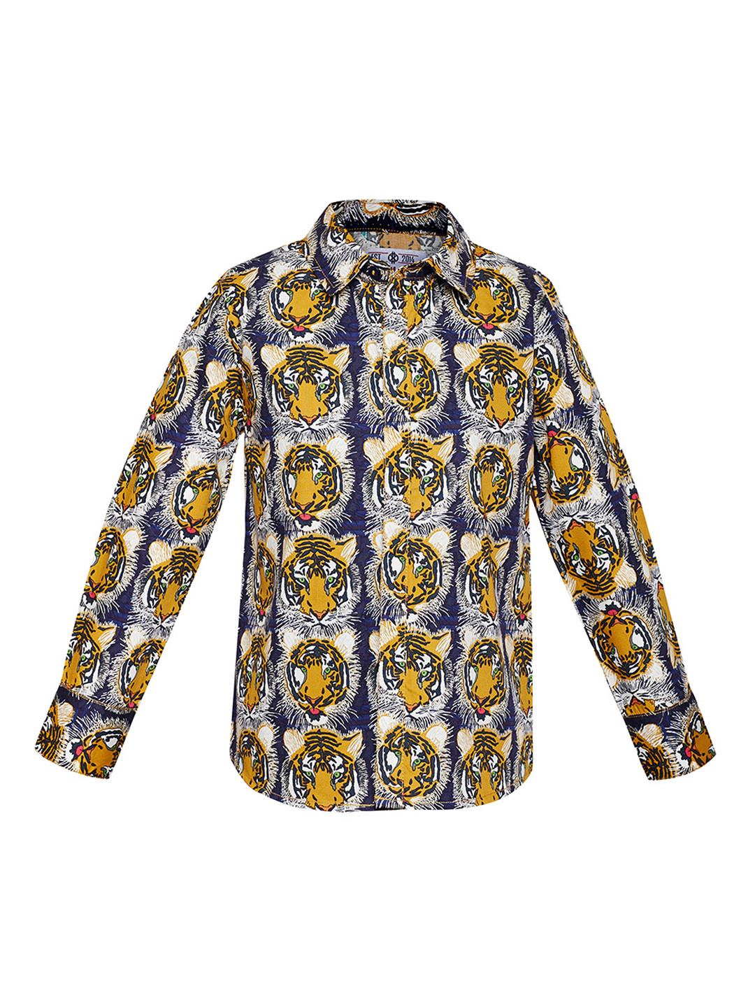 

Oxolloxo Boys Blue & Brown Regular Fit Printed Casual Shirt