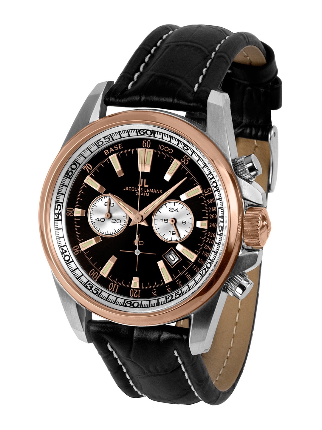 

Jacques Lemans Men Black Analogue Watch 1-1117MN