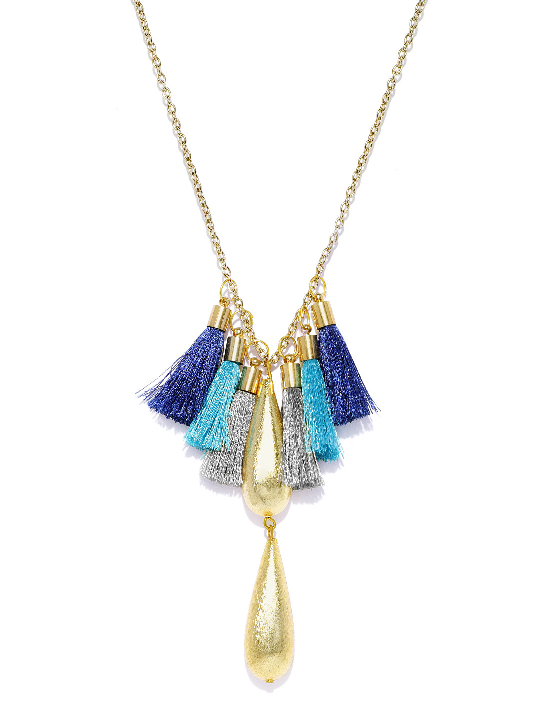 

Blisscovered Gold-Plated & Blue Necklace