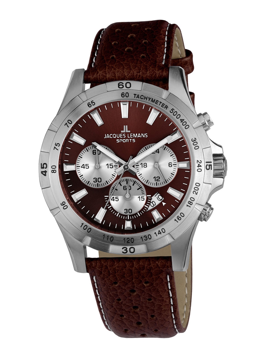 

Jacques Lemans Men Maroon Leather Analogue Watch 1-1670D.1