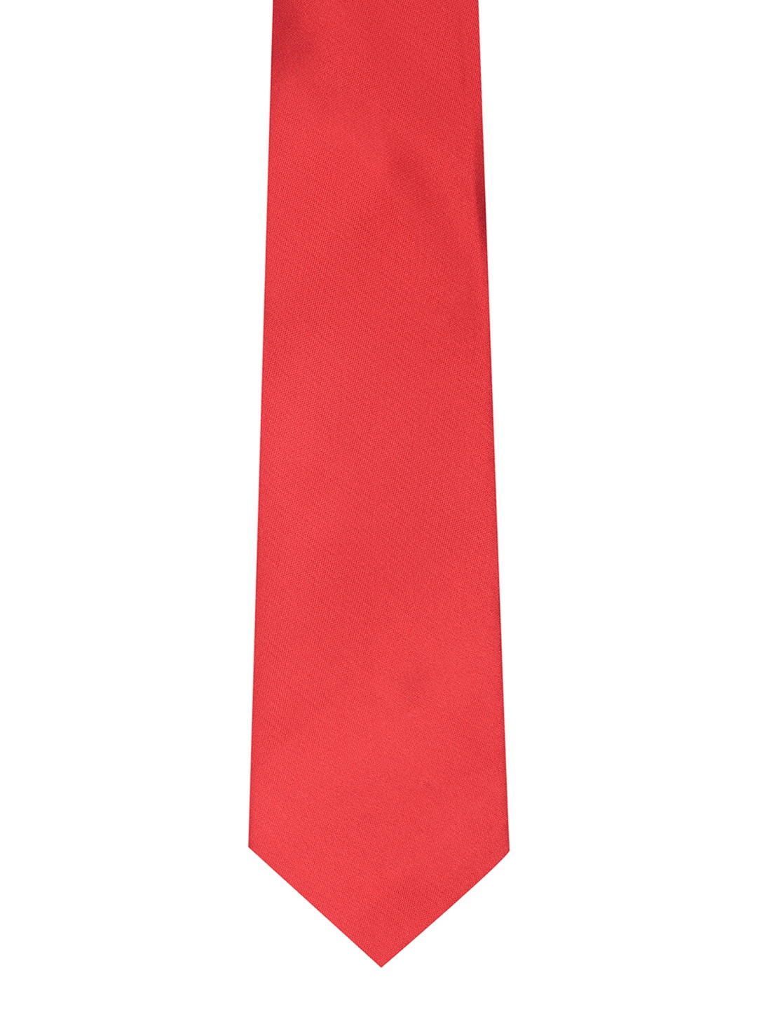 

Peter England Red Solid Broad Tie