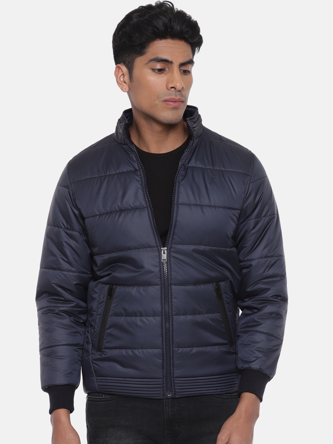 

Fort Collins Men Navy Blue Solid Puffer Jacket