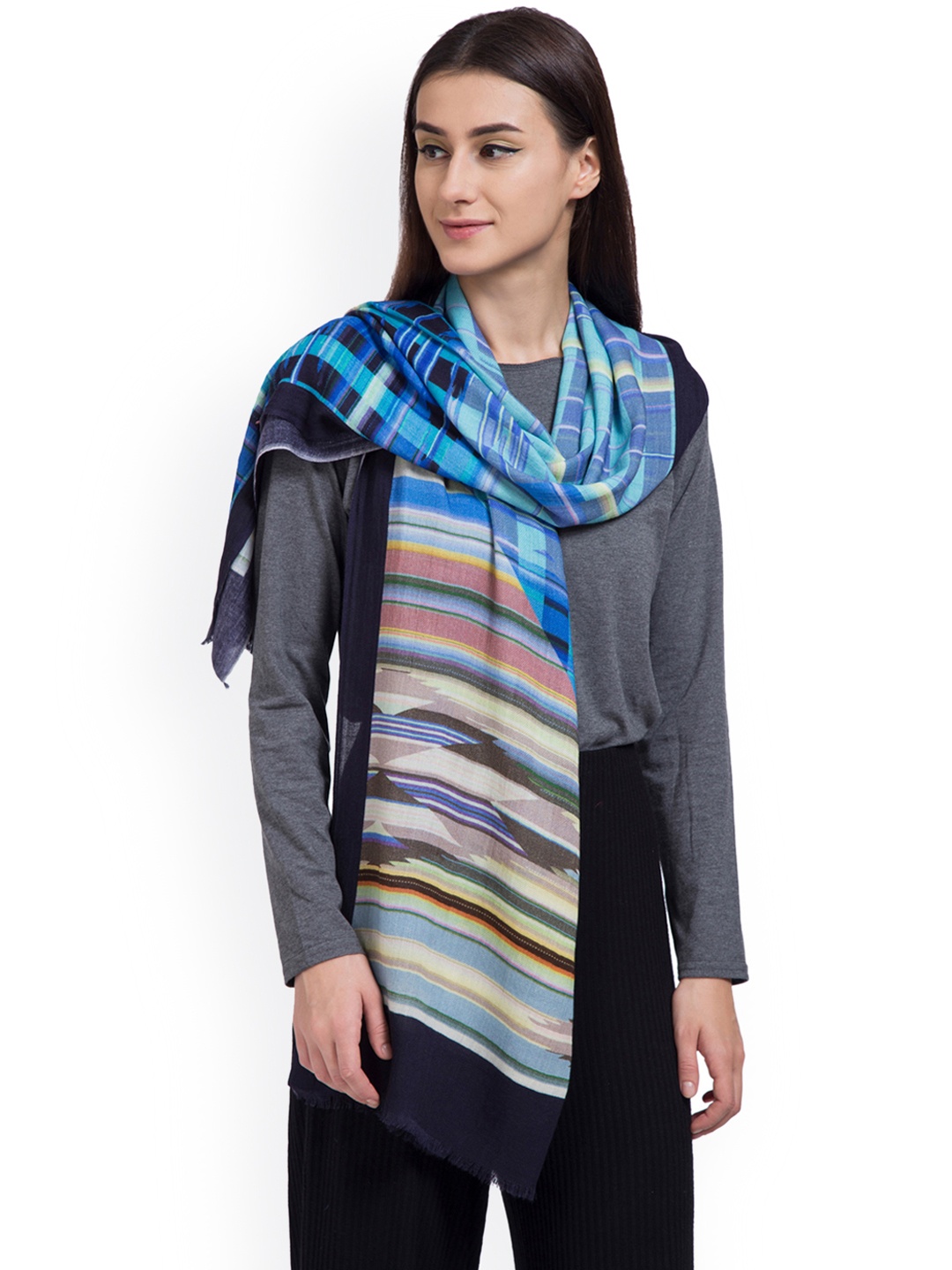 

SHINGORA Women Multicoloured Printed Stole, Multi