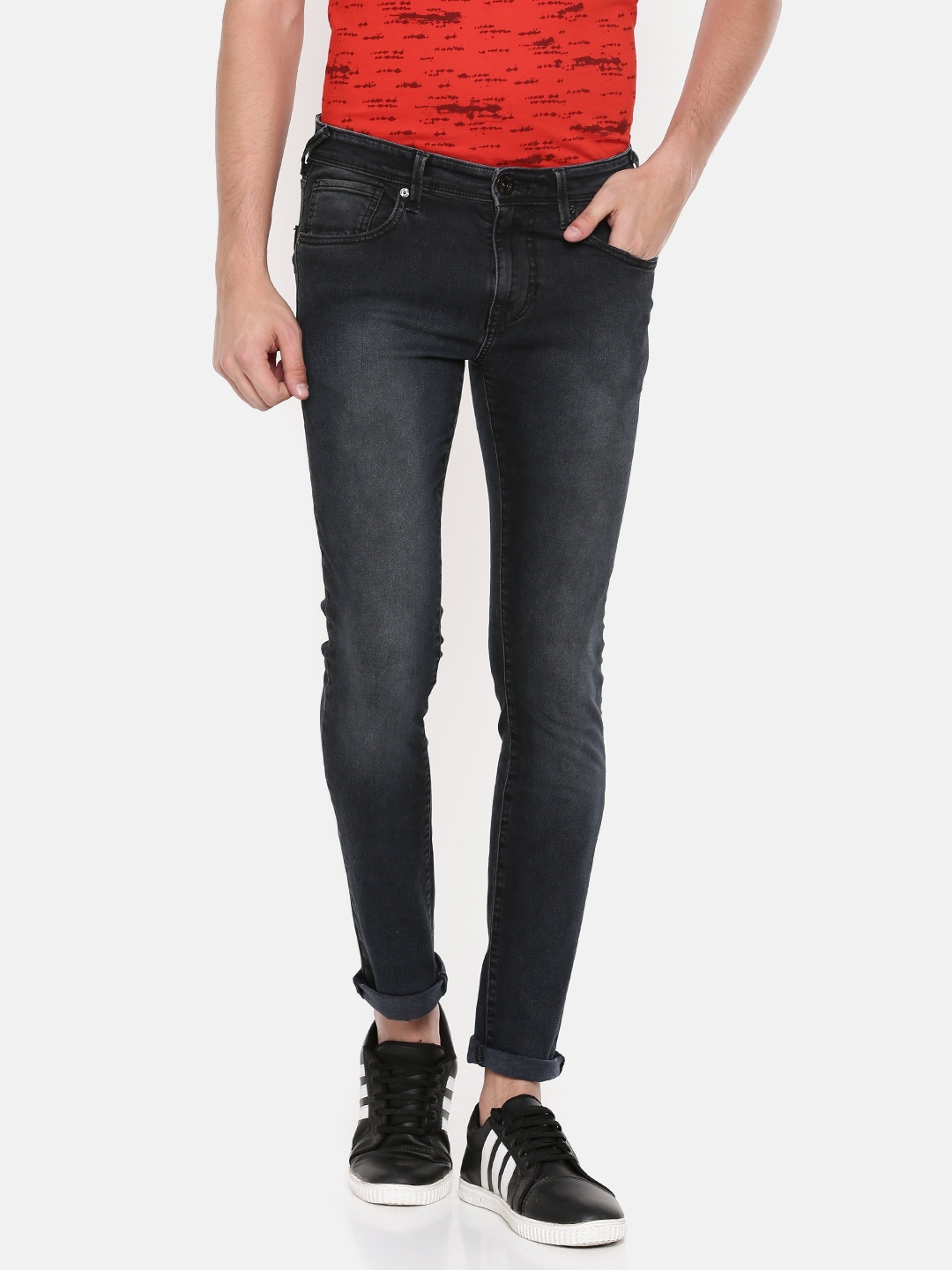 

Pepe Jeans Men Black Cane Super Skinny Fit Low-Rise Clean Look Stretchable Jeans