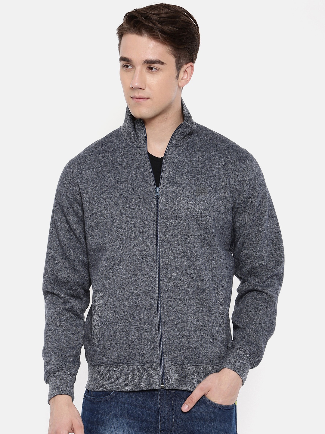 

Pepe Jeans Men Charcoal Grey Solid Sweatshirt