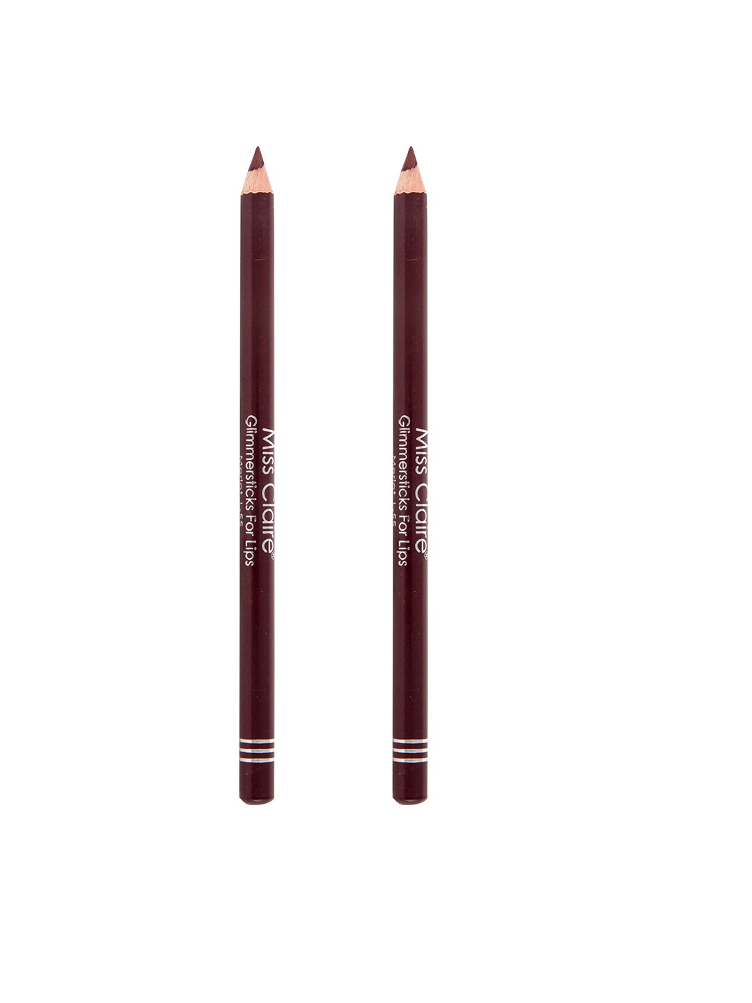 

Miss Claire Set Of 2 L-55 Merlot Glimmer Stick for Lips, Maroon