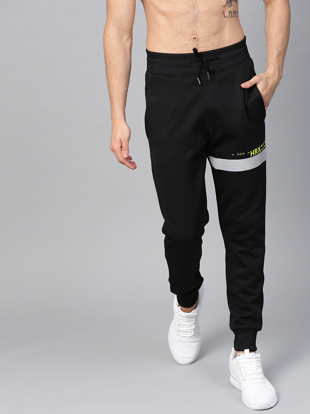 

HRX by Hrithik Roshan Men Black Solid Joggers