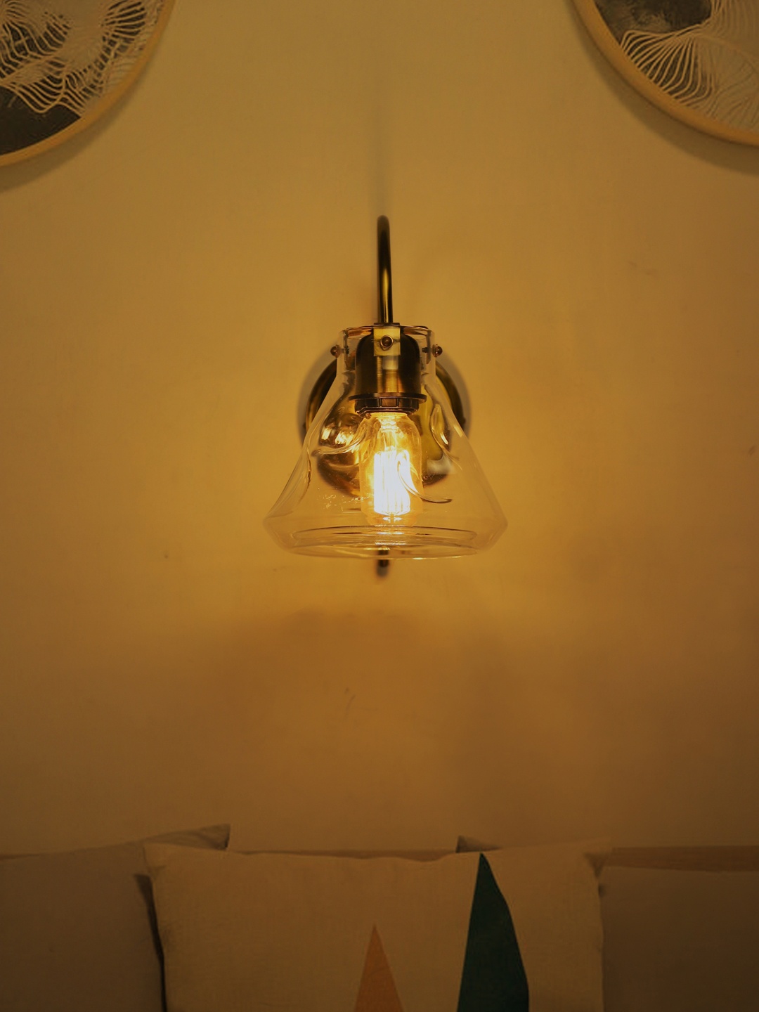 

Fos Lighting Transparent Single Wallchiere