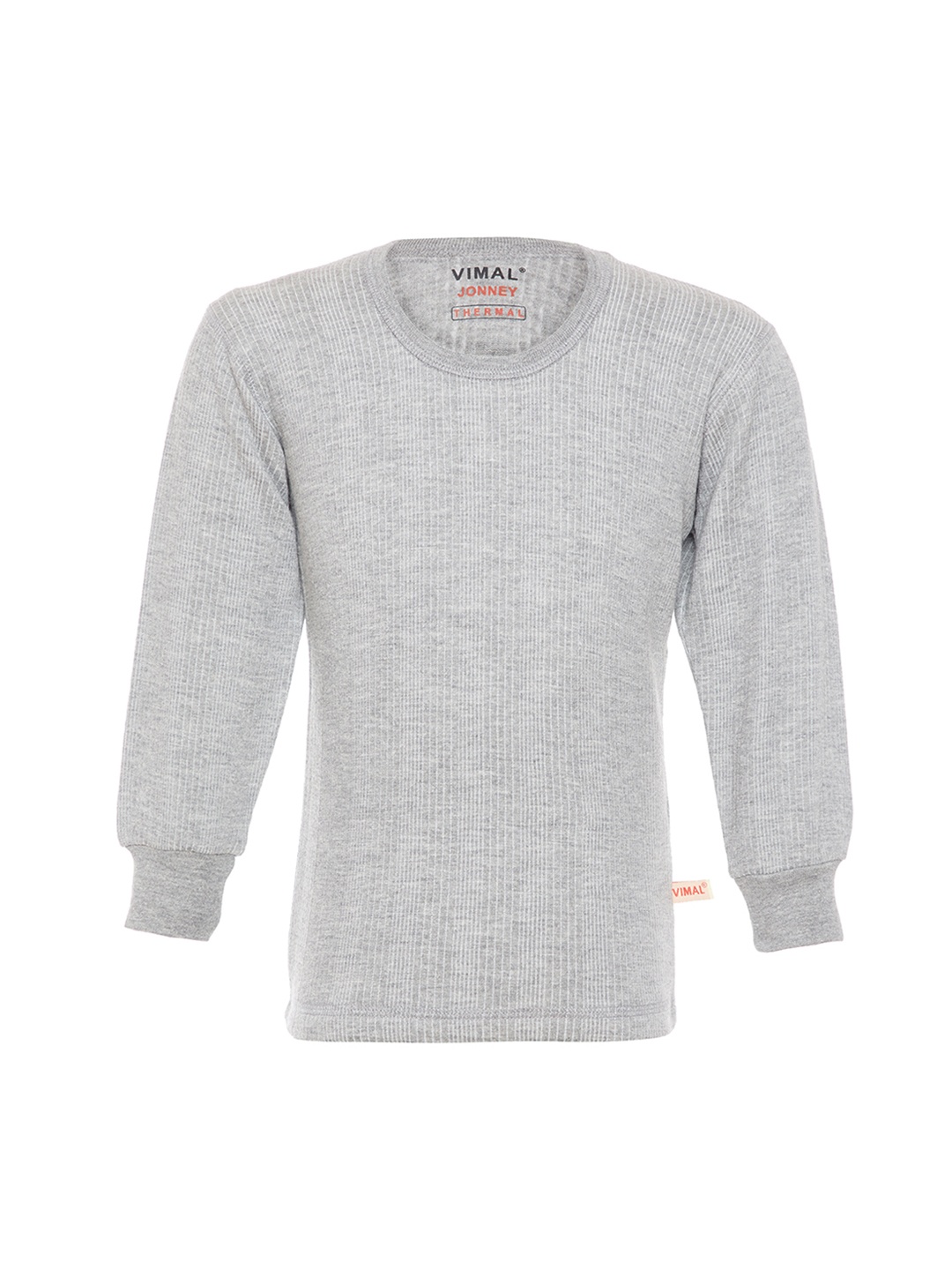 

VIMAL JONNEY Girls Grey Melange Thermal Top
