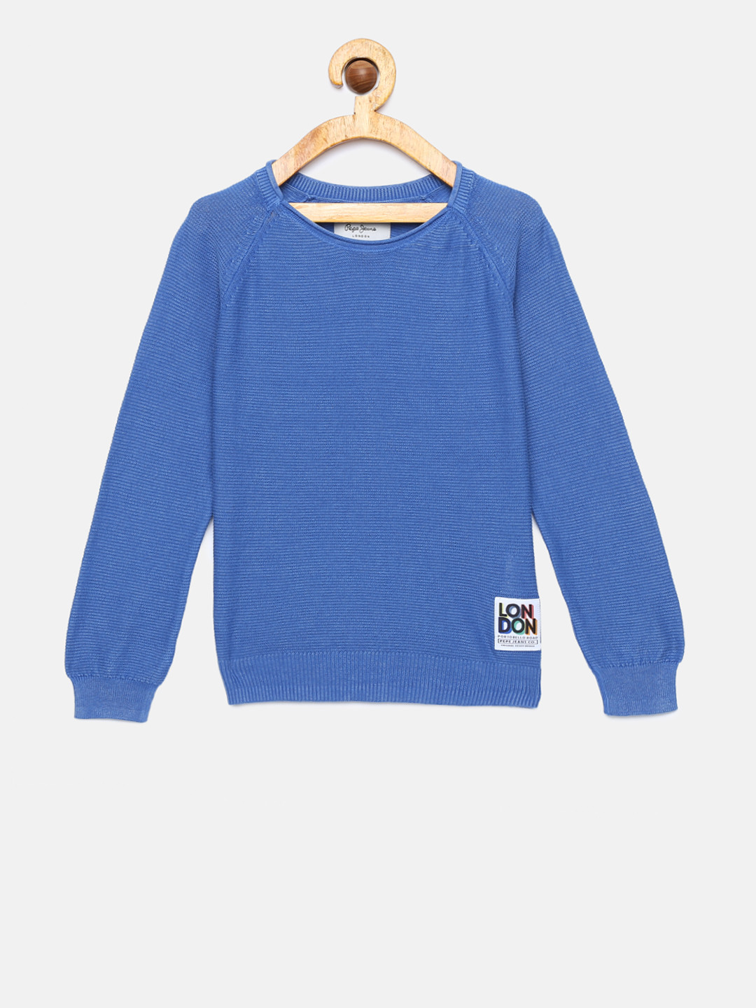 

Pepe Jeans Boys Blue Striped Pullover