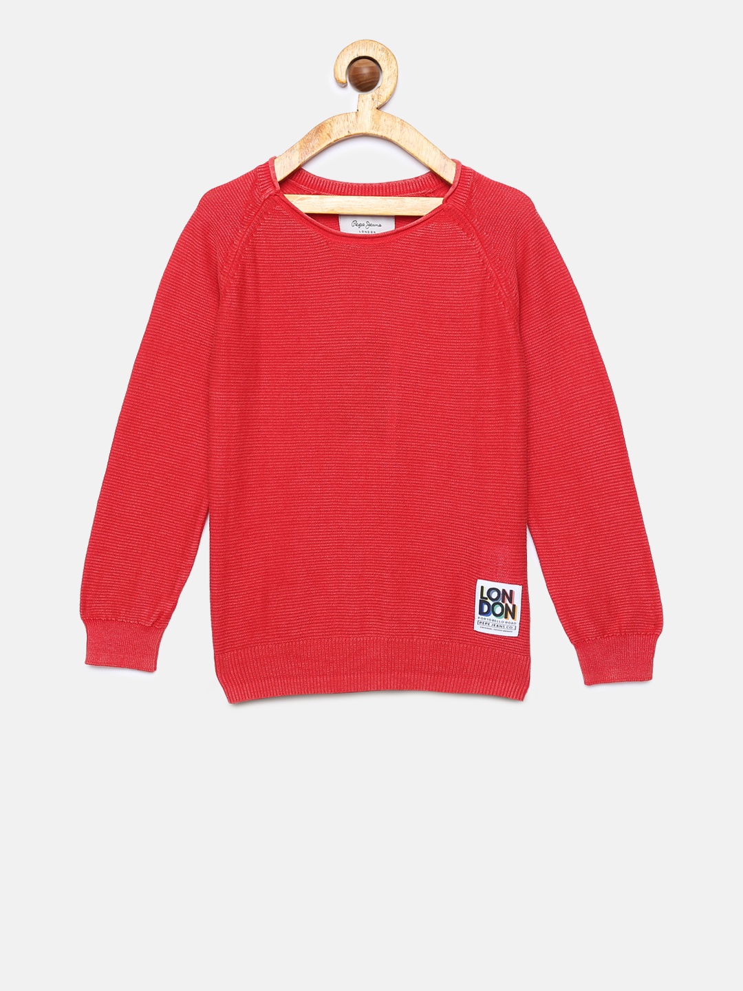 

Pepe Jeans Boys Red Solid Pullover