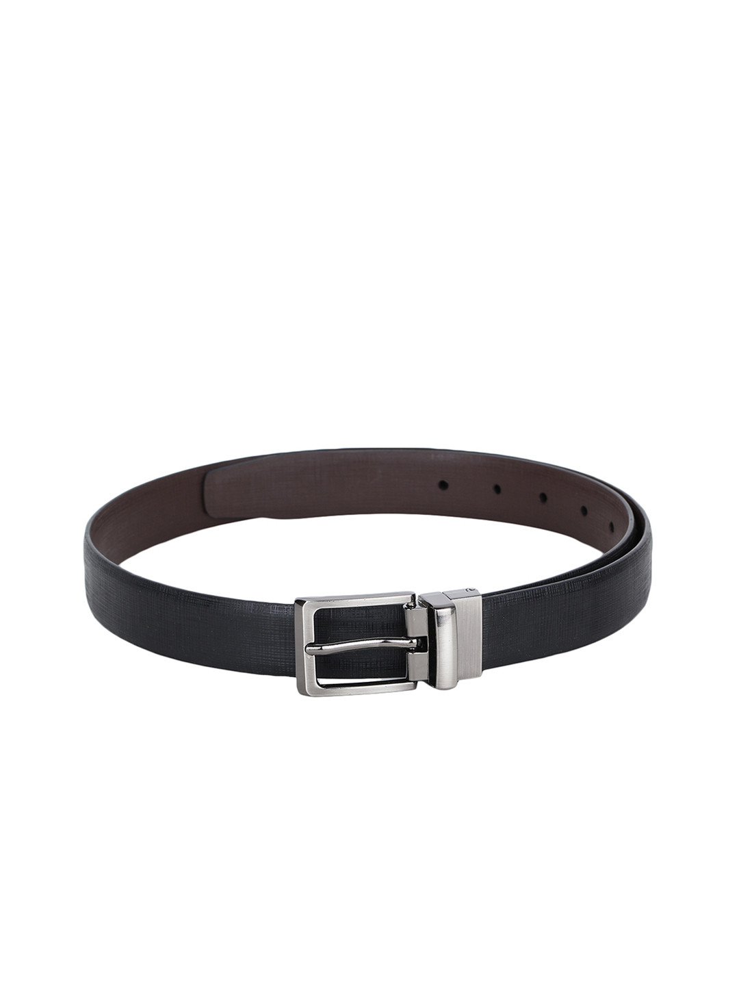 

Alvaro Castagnino Men Black & Brown Solid Reversible Belt