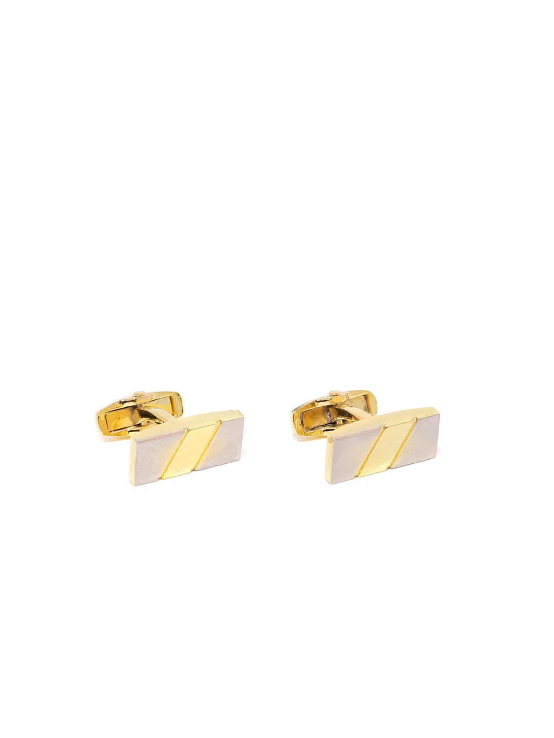 

Zaveri Pearls Gold-Toned Rectangle Cufflinks