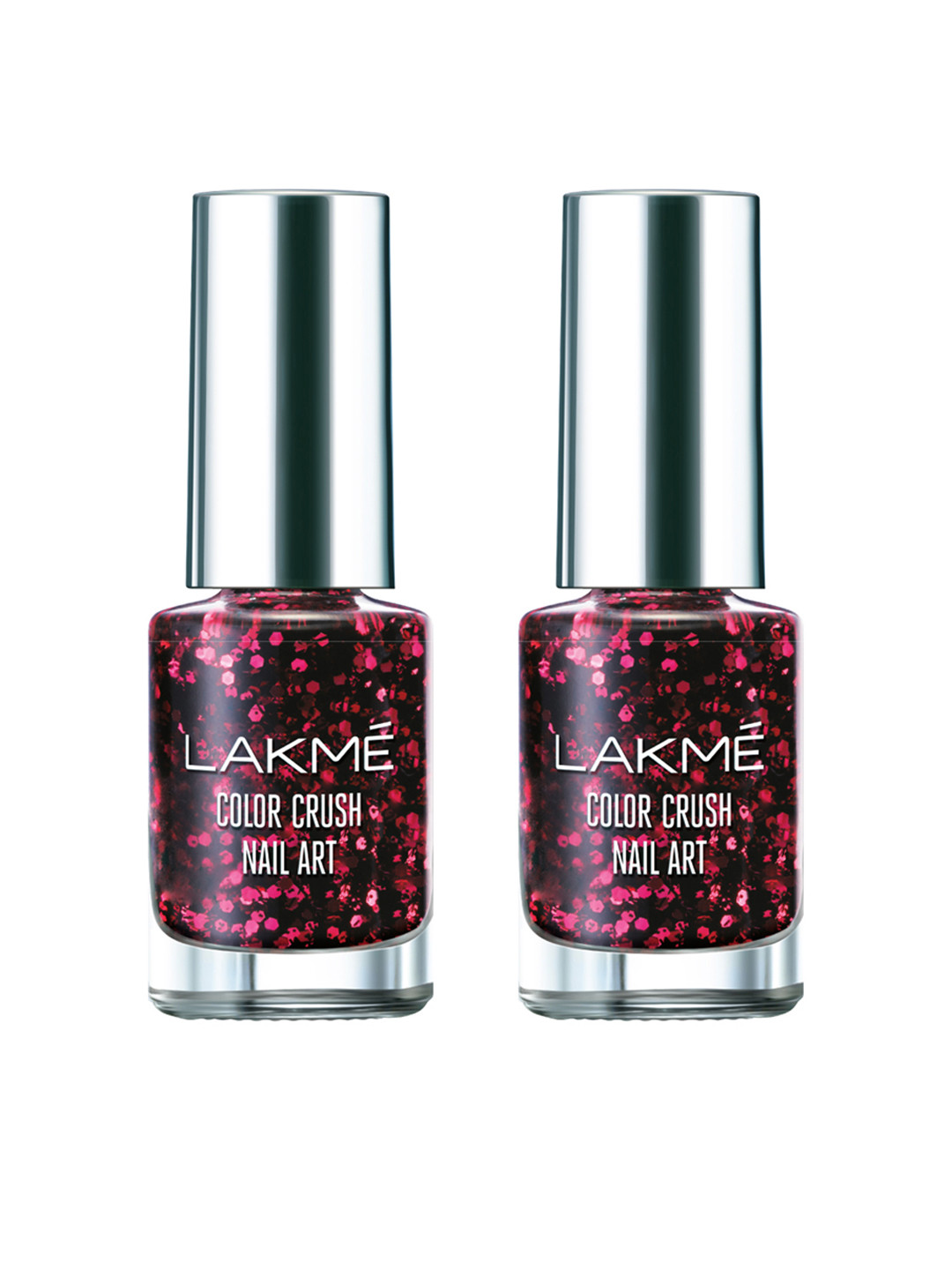 

Lakme Set of 2 G4 Color Crush Nailart 6 ml, Red