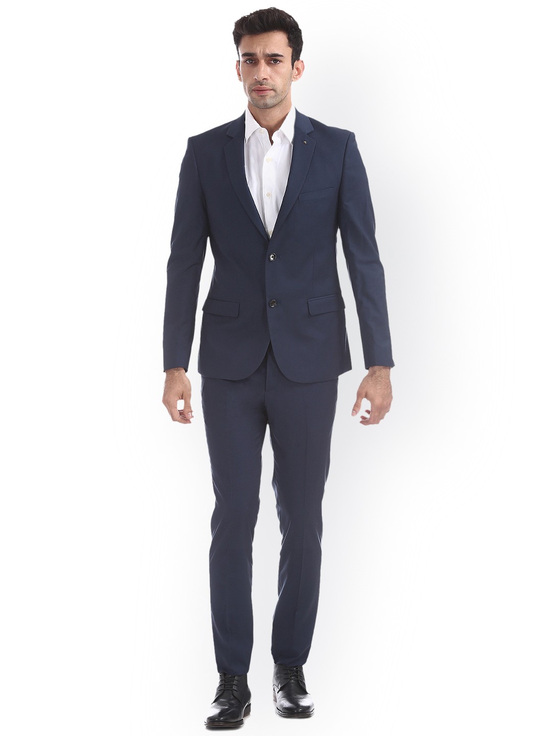 

Arrow Men Navy Blue Solid Single-Breasted Slim Fit Formal Suit