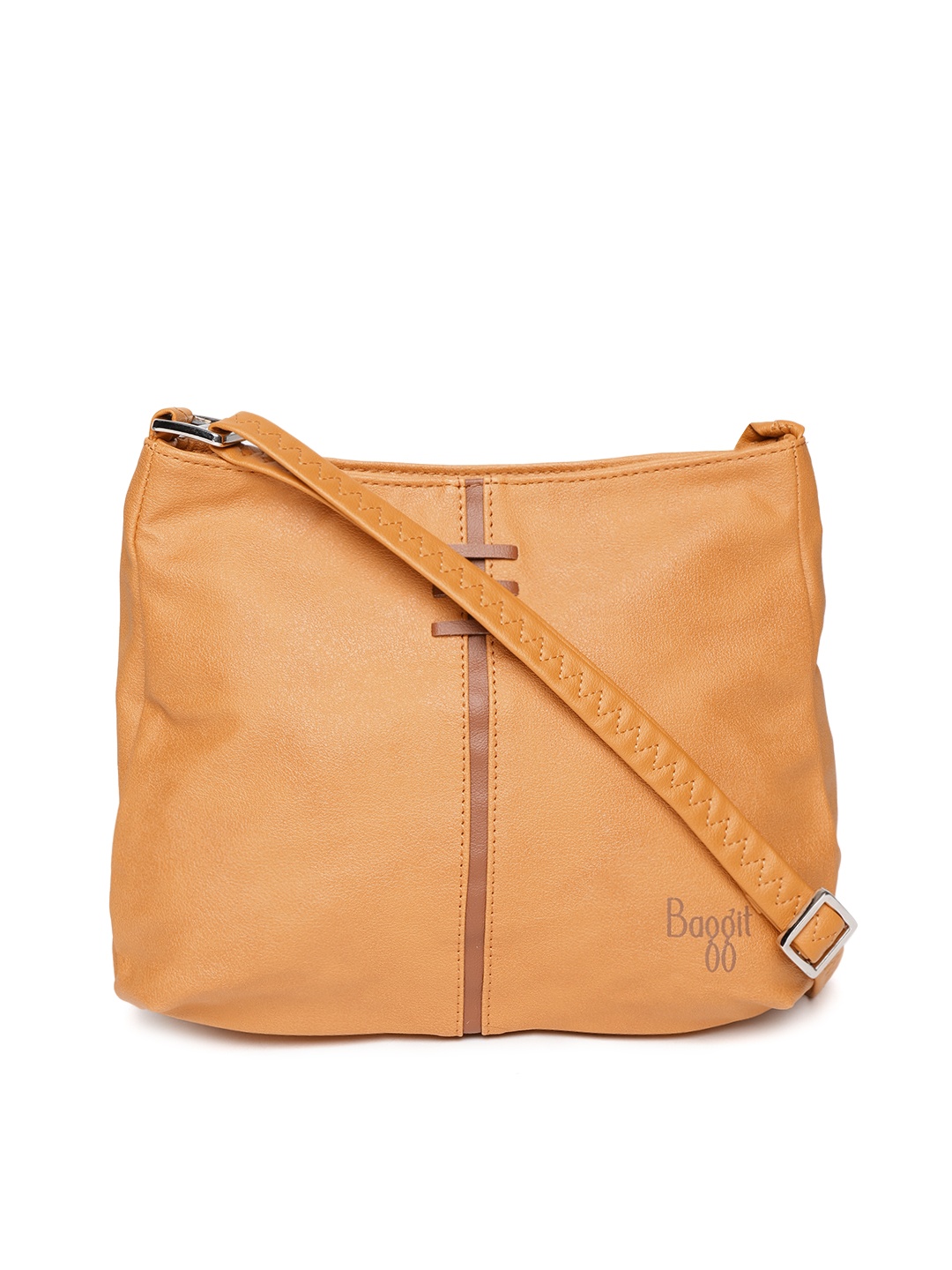 

Baggit Mustard Yellow Solid Sling Bag