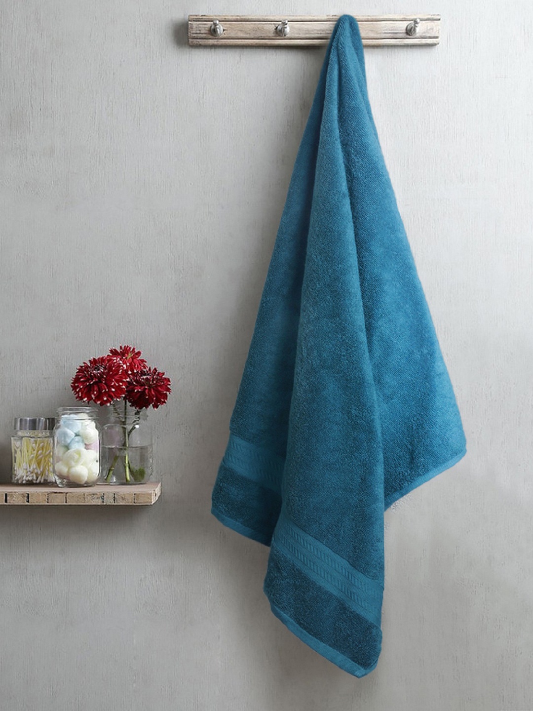 

ROMEE Teal Green 500 GSM Cotton Bath Towel