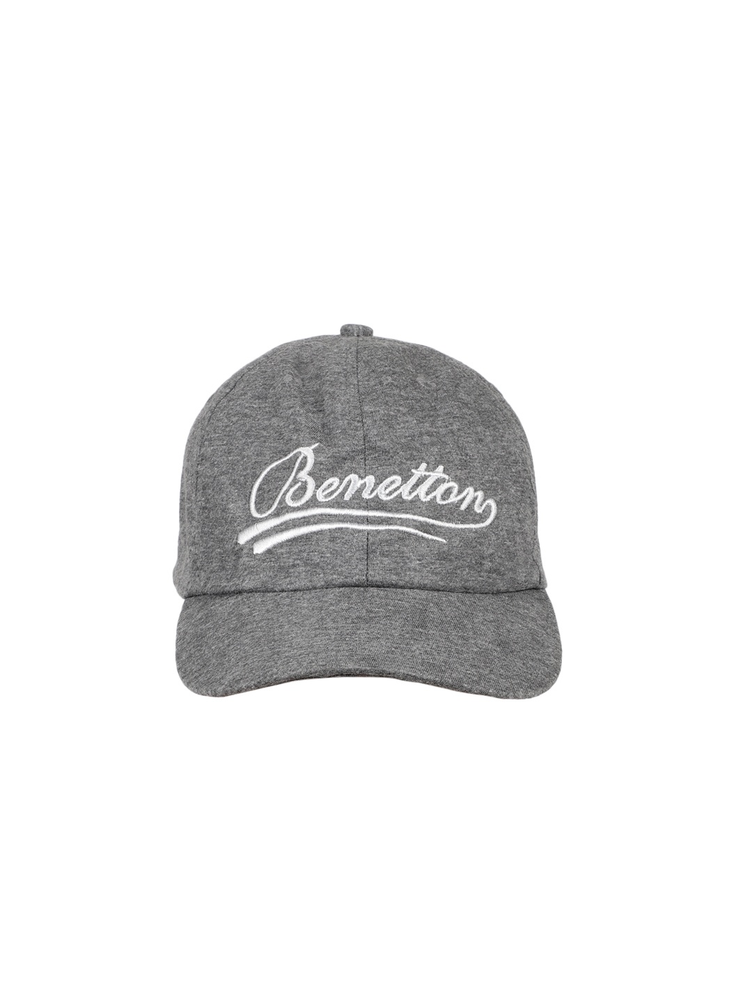 

United Colors of Benetton Unisex Grey Embroidered Baseball Cap