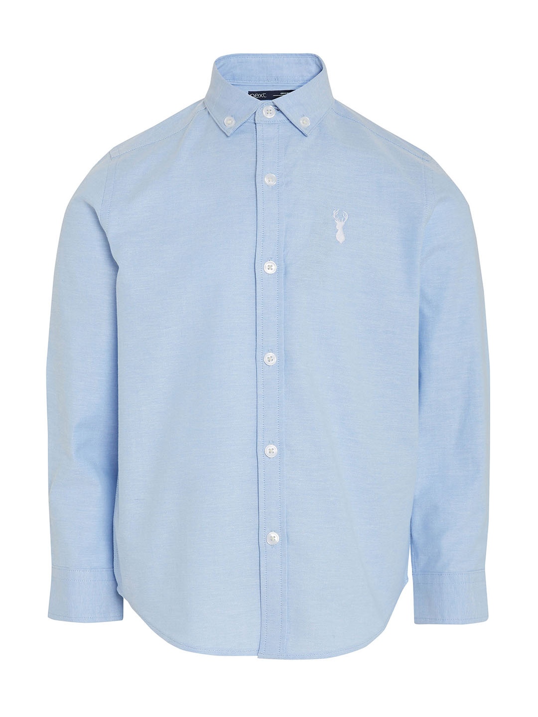 

NEXT Boys Blue Regular Fit Solid Formal Shirt