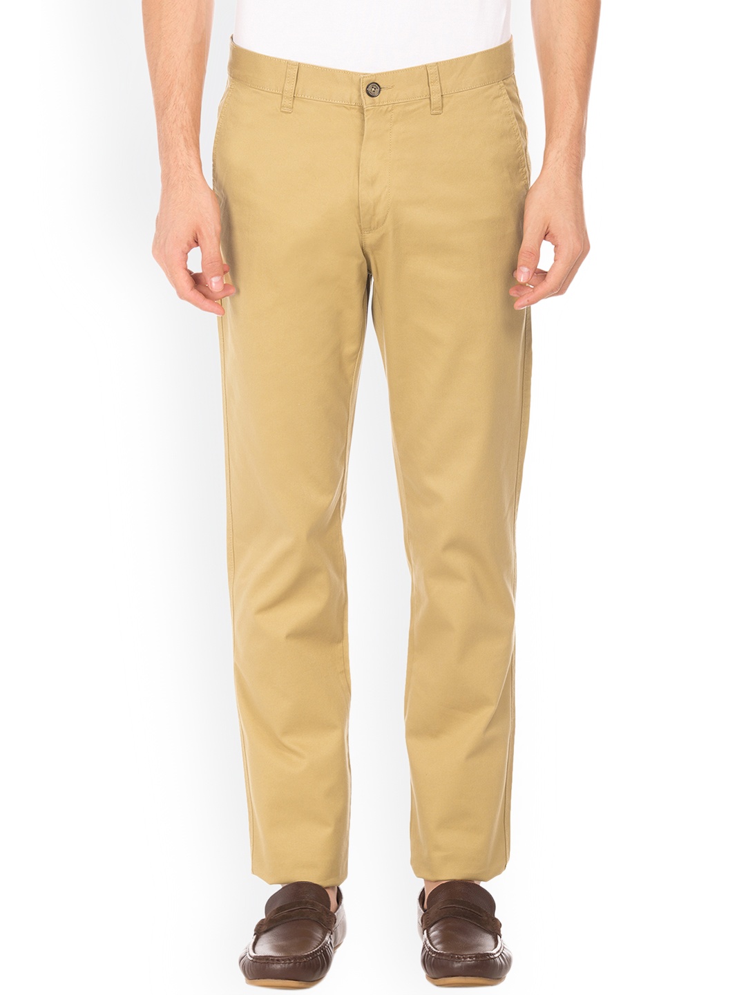 

Arrow Sport Men Brown Slim Fit Solid Regular Trousers