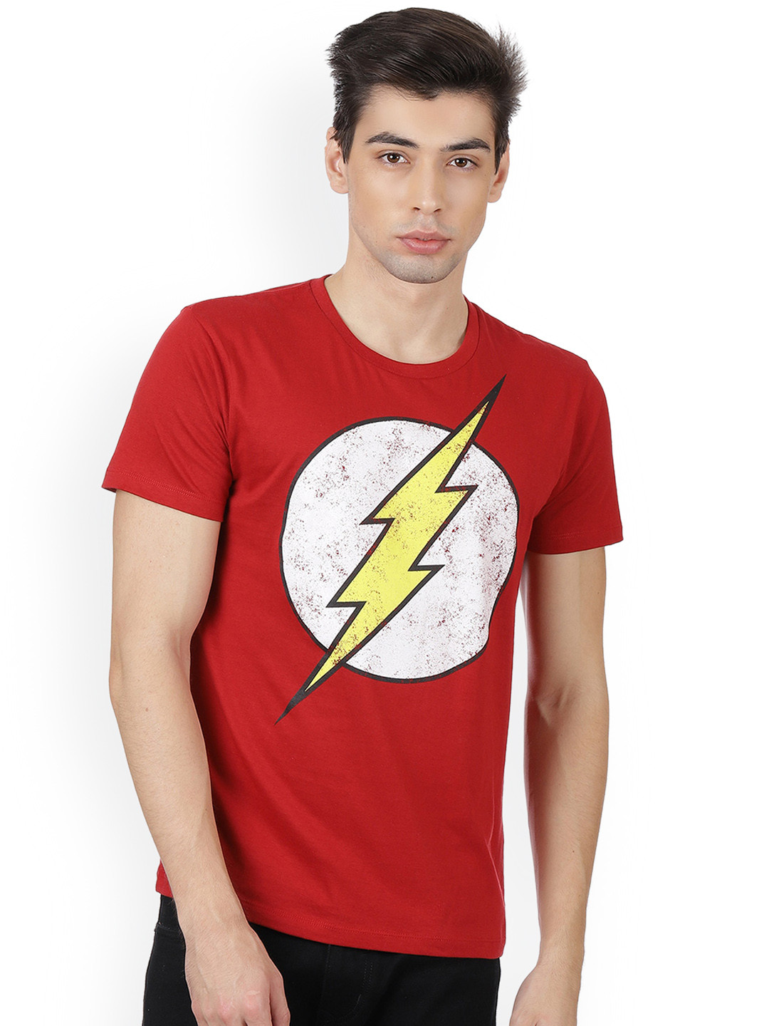 

Free Authority Dc Comics featured Red Flash Printed Tshirt for Men