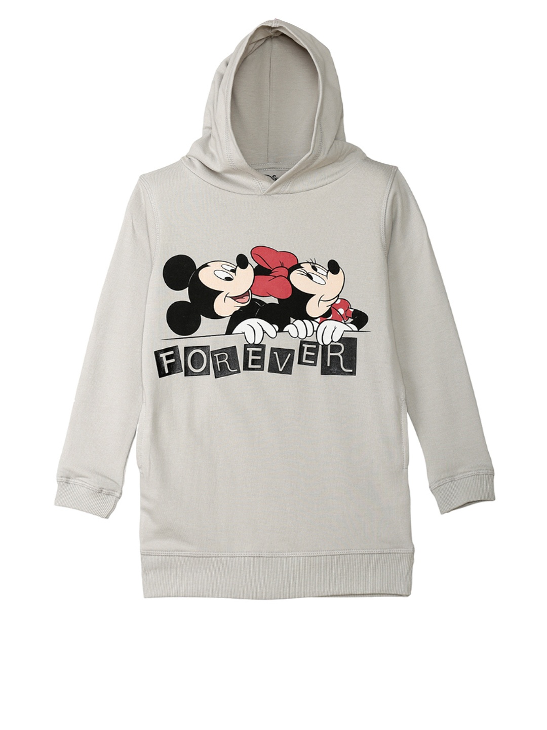 

Kids Ville Girls Grey Mickey & Friends Print Hooded Sweatshirt