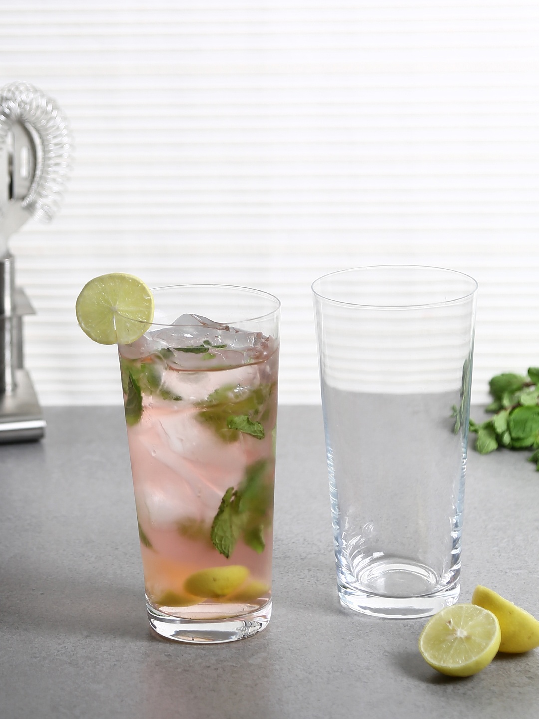 

Bohemia Crystal Set of 6 Jive Crystal Drinking Glass Lead free 400 ml, Transparent