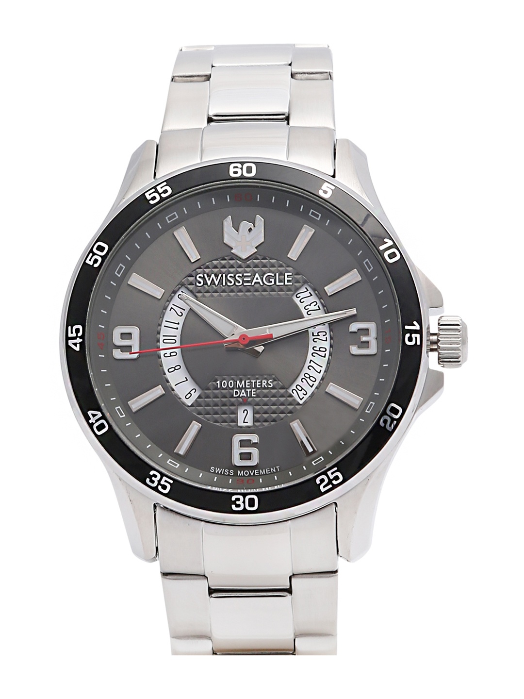 

Swiss Eagle Men Black Analogue Watch SE-9132-1