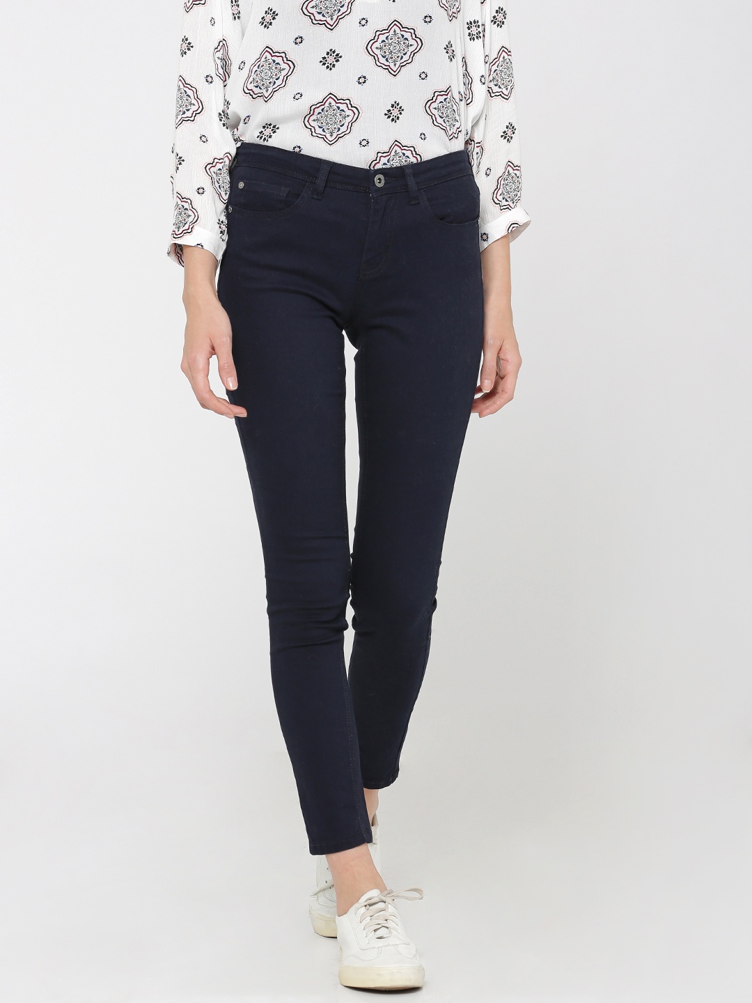 

ONLY Navy Blue Skinny Fit Denim Trousers