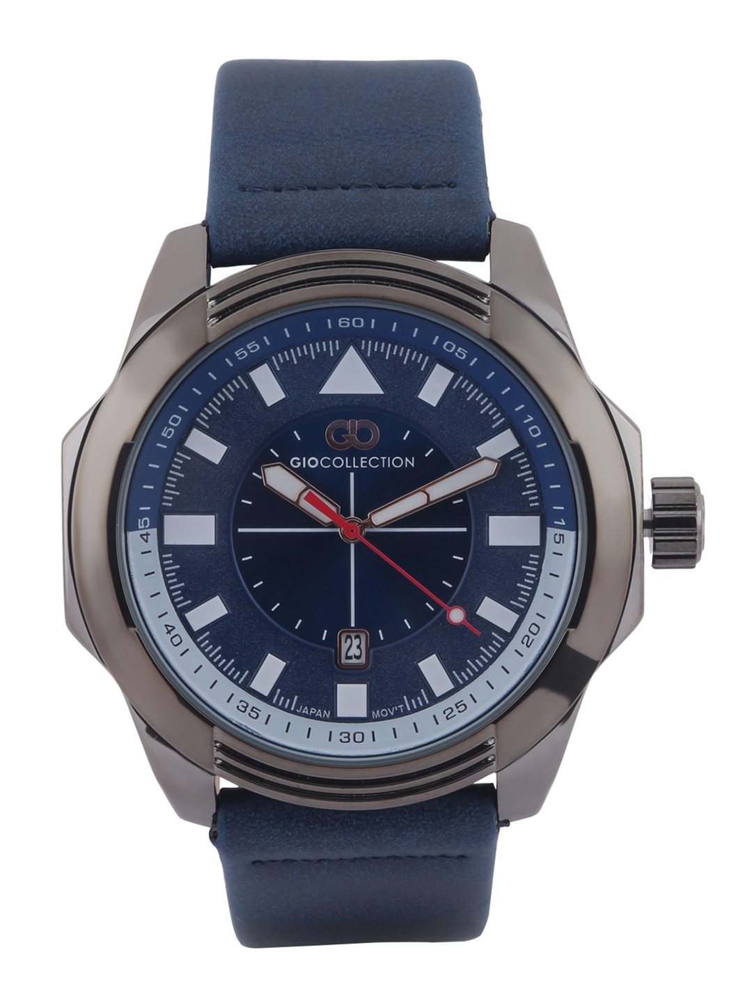 

GIO COLLECTION Men Blue & Grey Analogue Watch