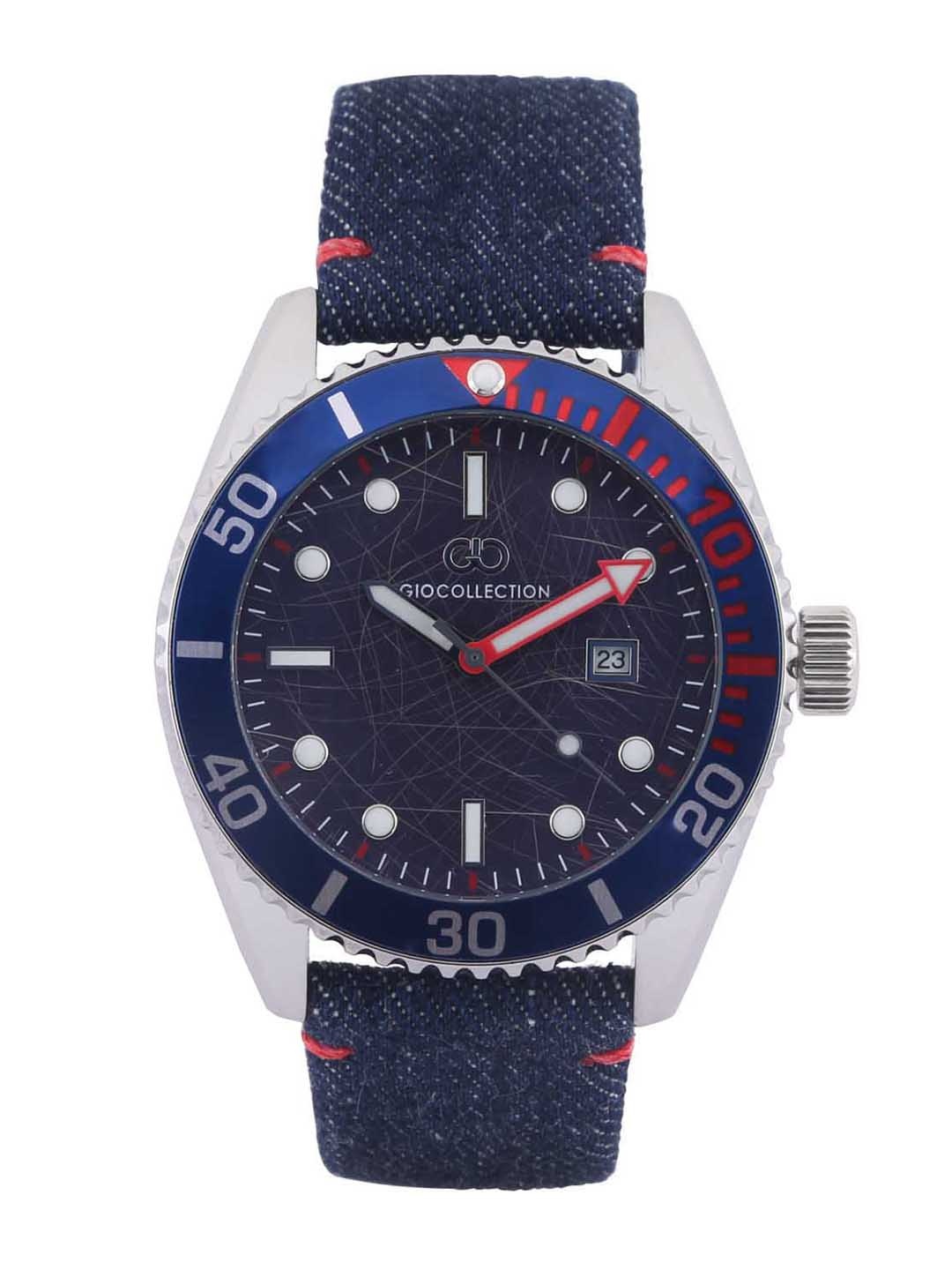 

GIO COLLECTION Men Blue Analogue Watch