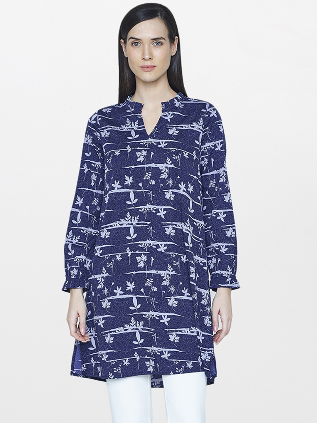 

AND Blue Printed Tunic