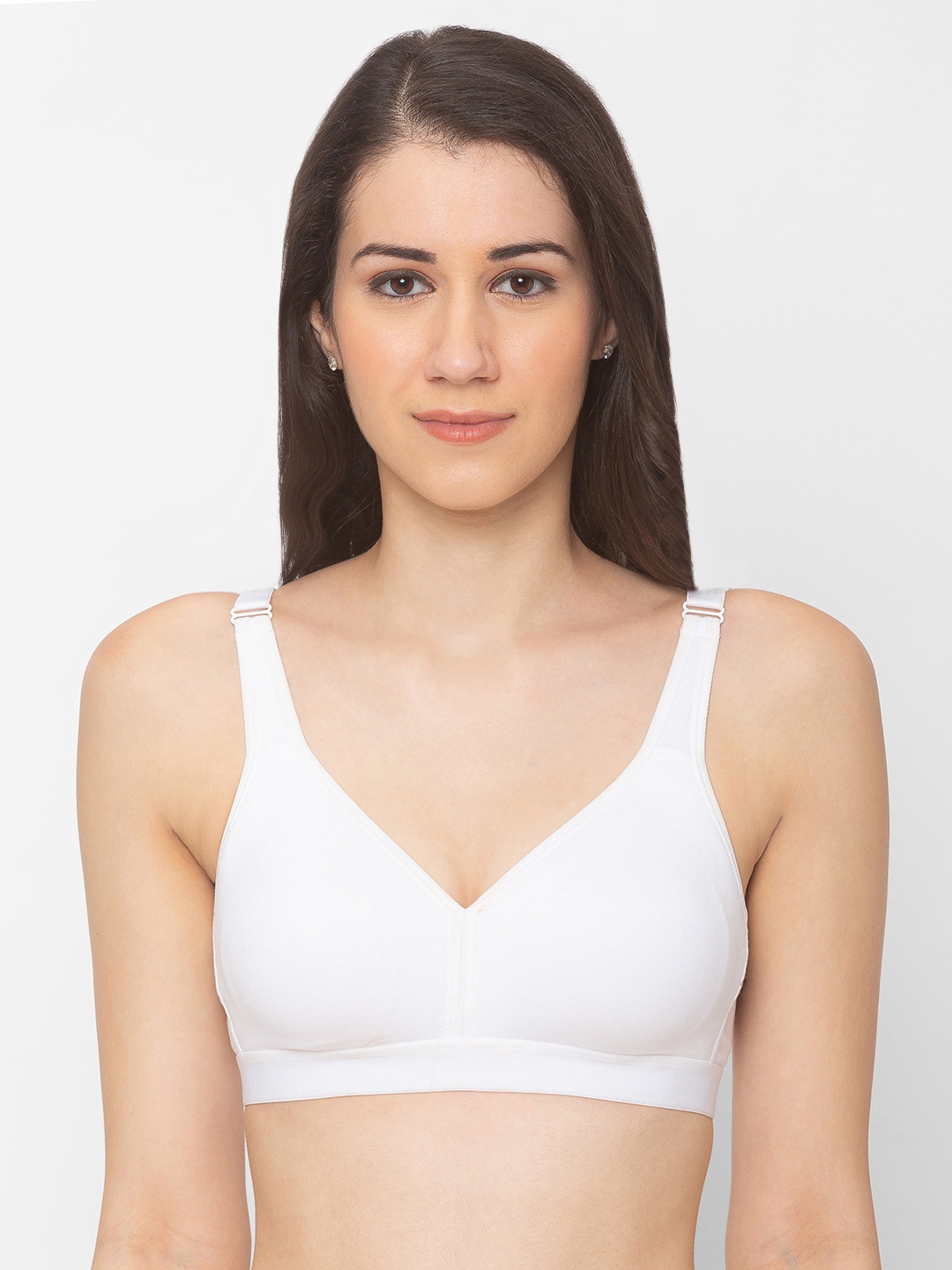 

Candyskin White Solid Non-Wired Non Padded Sustainable Everyday Bra CSB201WH