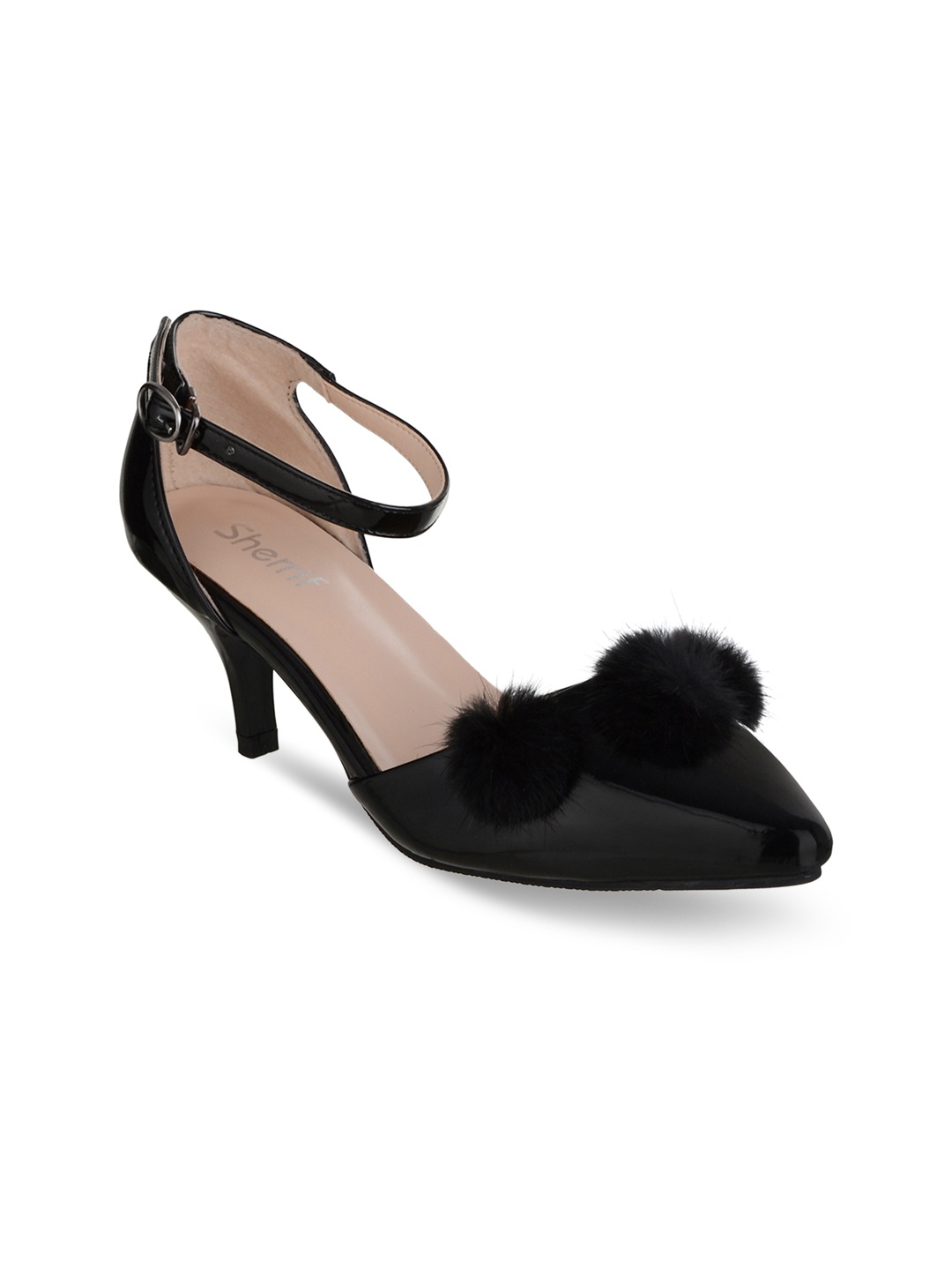 

Sherrif Shoes Women Black Solid Pumps