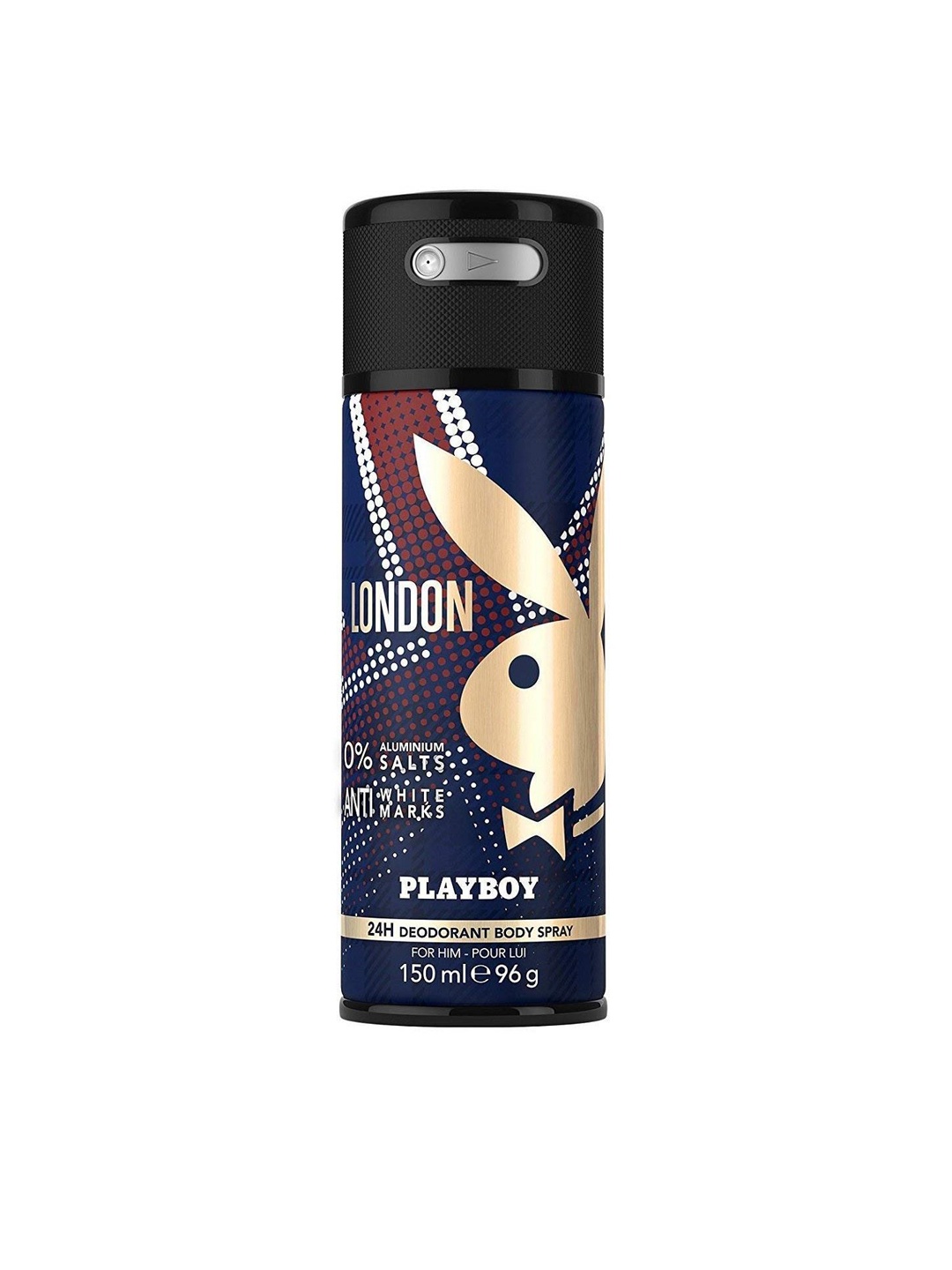 

Playboy Men London Deodorant Spray 150 ml, Navy blue