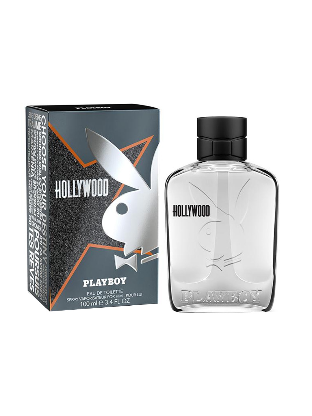 

Playboy Men Hollywood New Eau de Toilette 100 ml, Black