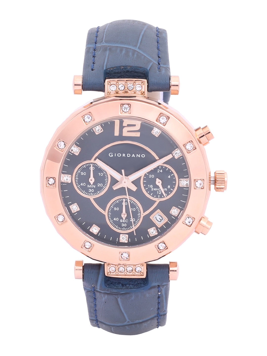

GIORDANO Women Blue Analogue Leather Watch F2106