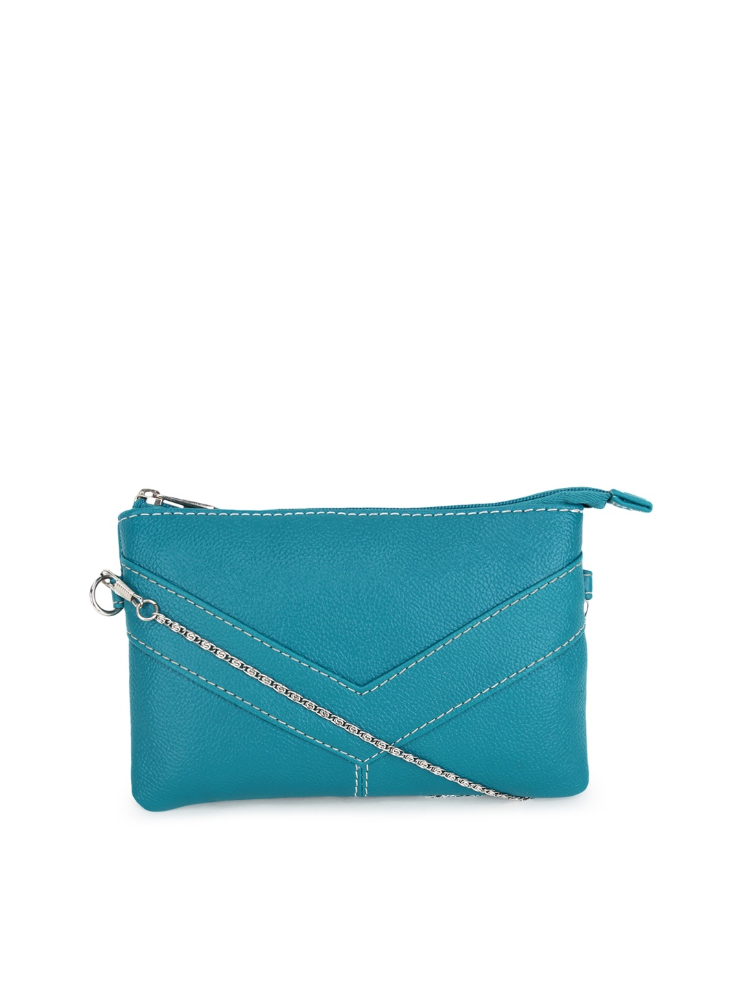 

Bagsy Malone Turquoise Blue Solid Sling Bag