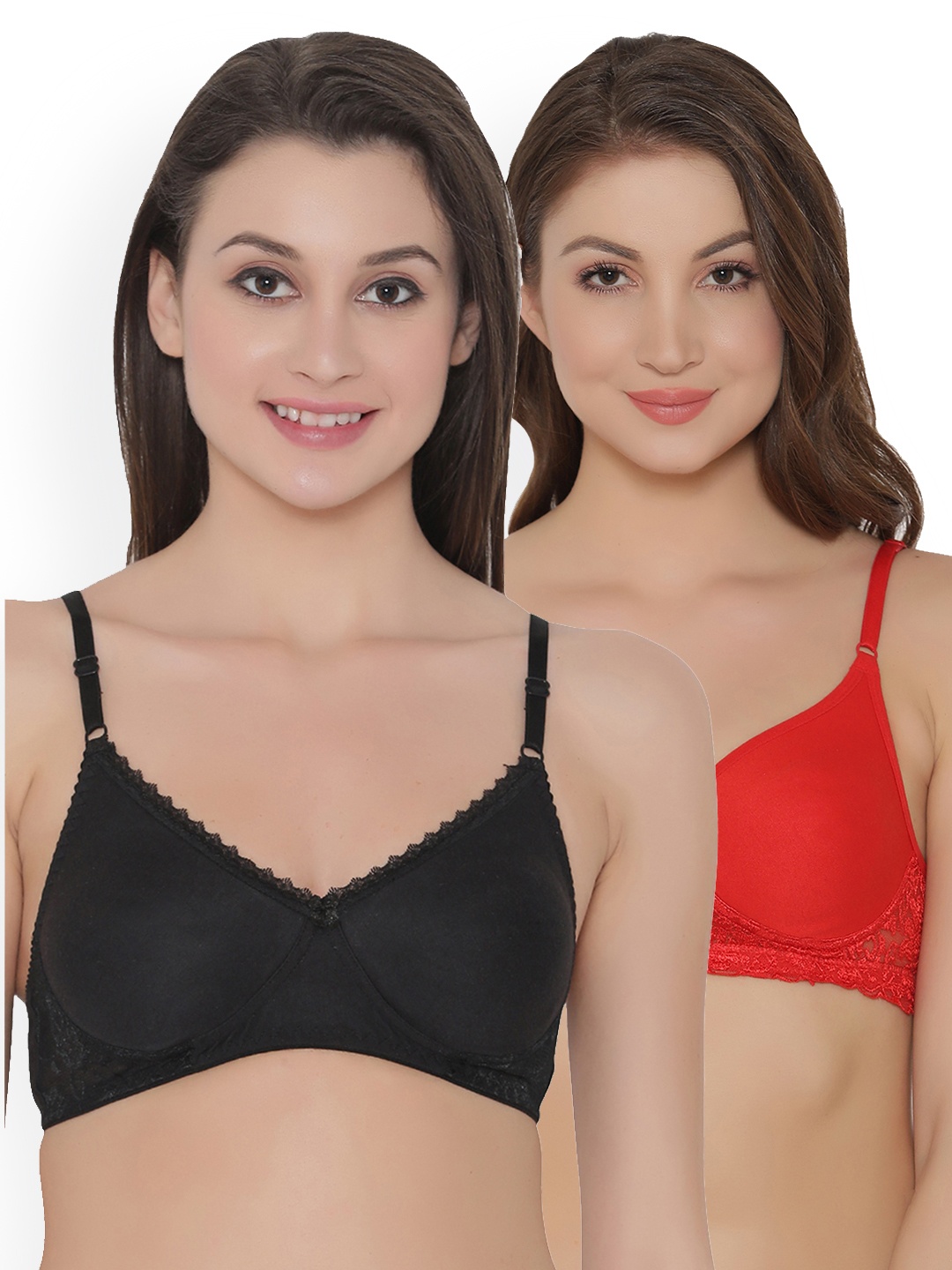 

Clovia Women Pack of 2 Bras 5916346-1-6622846-1, Red
