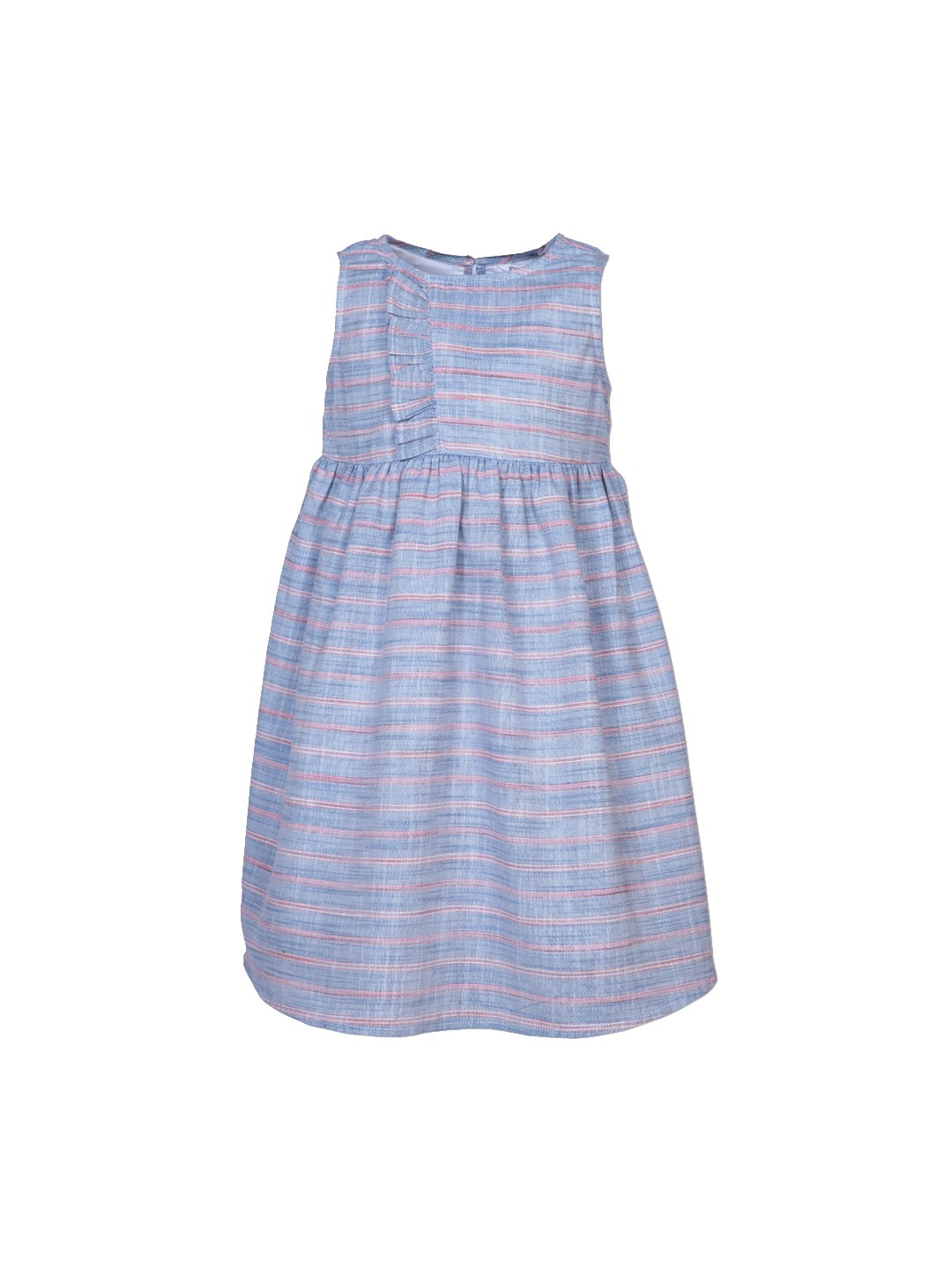 

IDK Girls Blue Striped Fit and Flare Dress