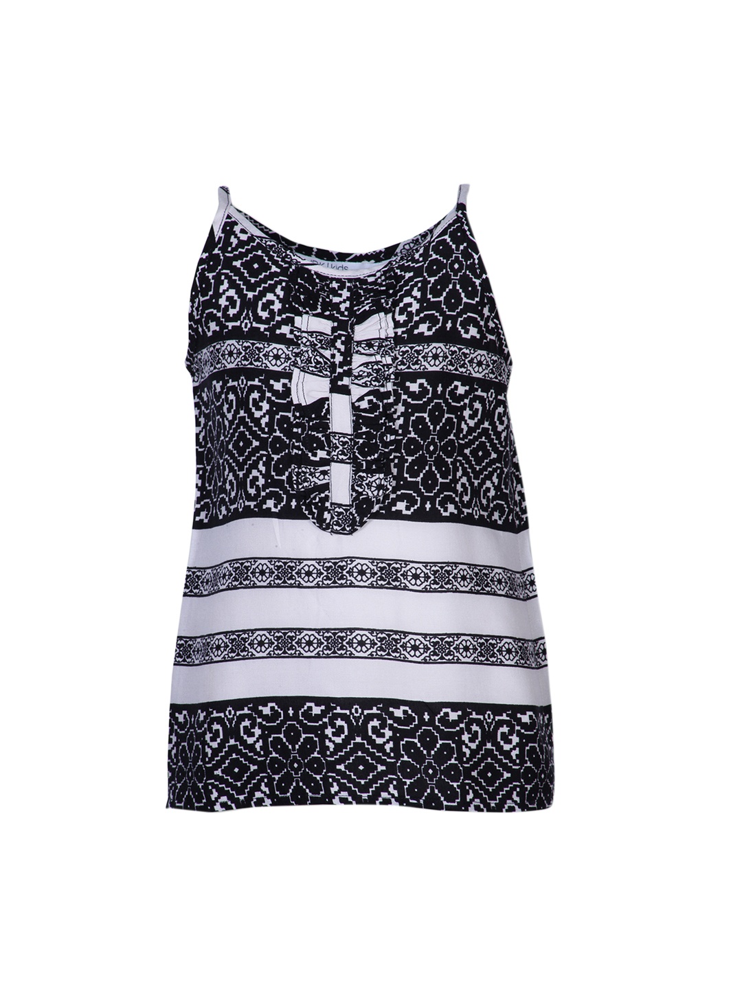 

IDK Girls Black Printed Top