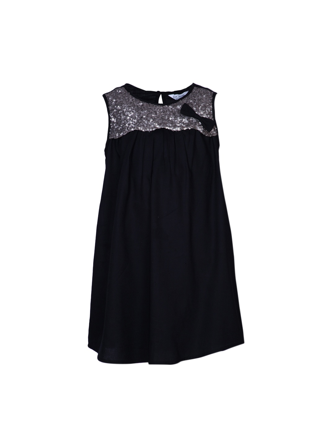 

IDK Girls Black Embellished A-Line Dress