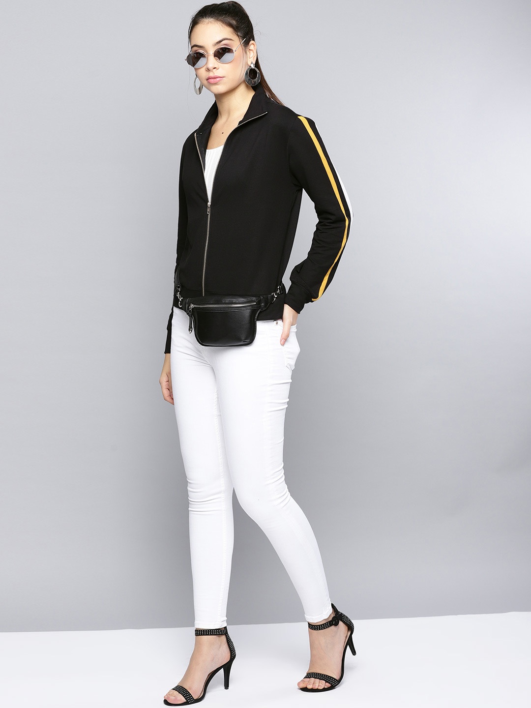 

Harpa Women Black Solid Tailored Jacket