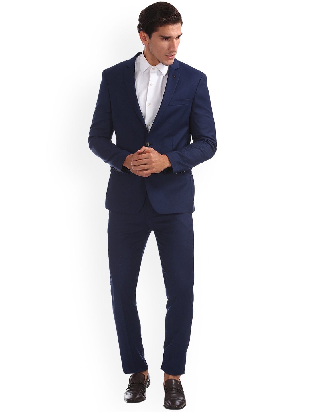 

Arrow Men Navy Blue Formal Suit