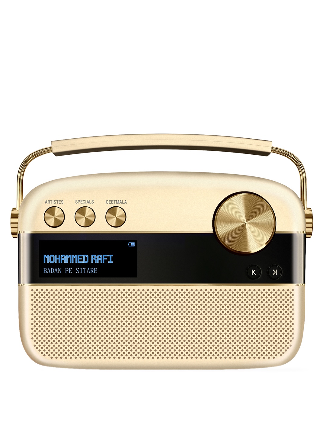 

Saregama Carvaan Portable Music Player - Sound by HARMAN/KARDON - Champagne Gold